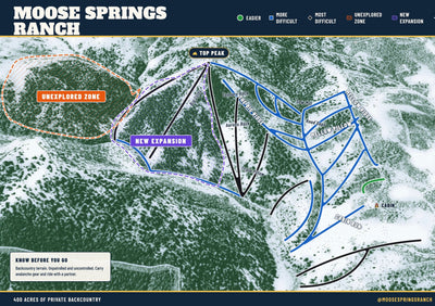 Moose Springs Ranch run map post