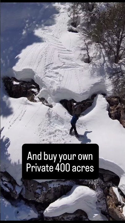 Private Mountain Snowboarding on 400 Acres