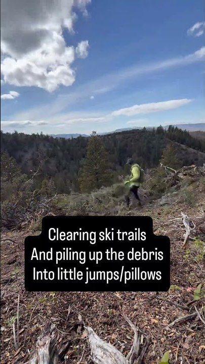 Turning slash piles into ski jumps